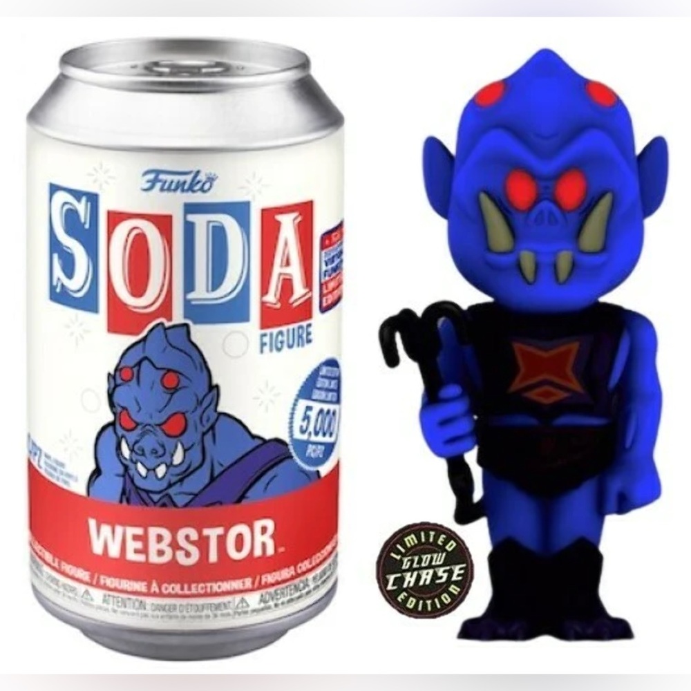 Funko Vinyl Soda Masters of the Universe Webstor  CHASE SDCC Exclusive 1/800